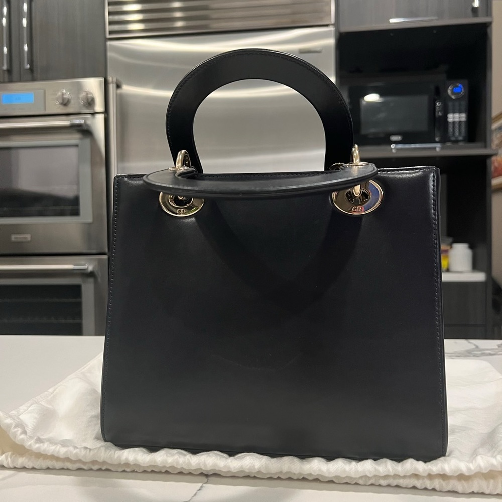SOLD Christian Dior Leather Navy Blue Bag - Picture 8 of 9